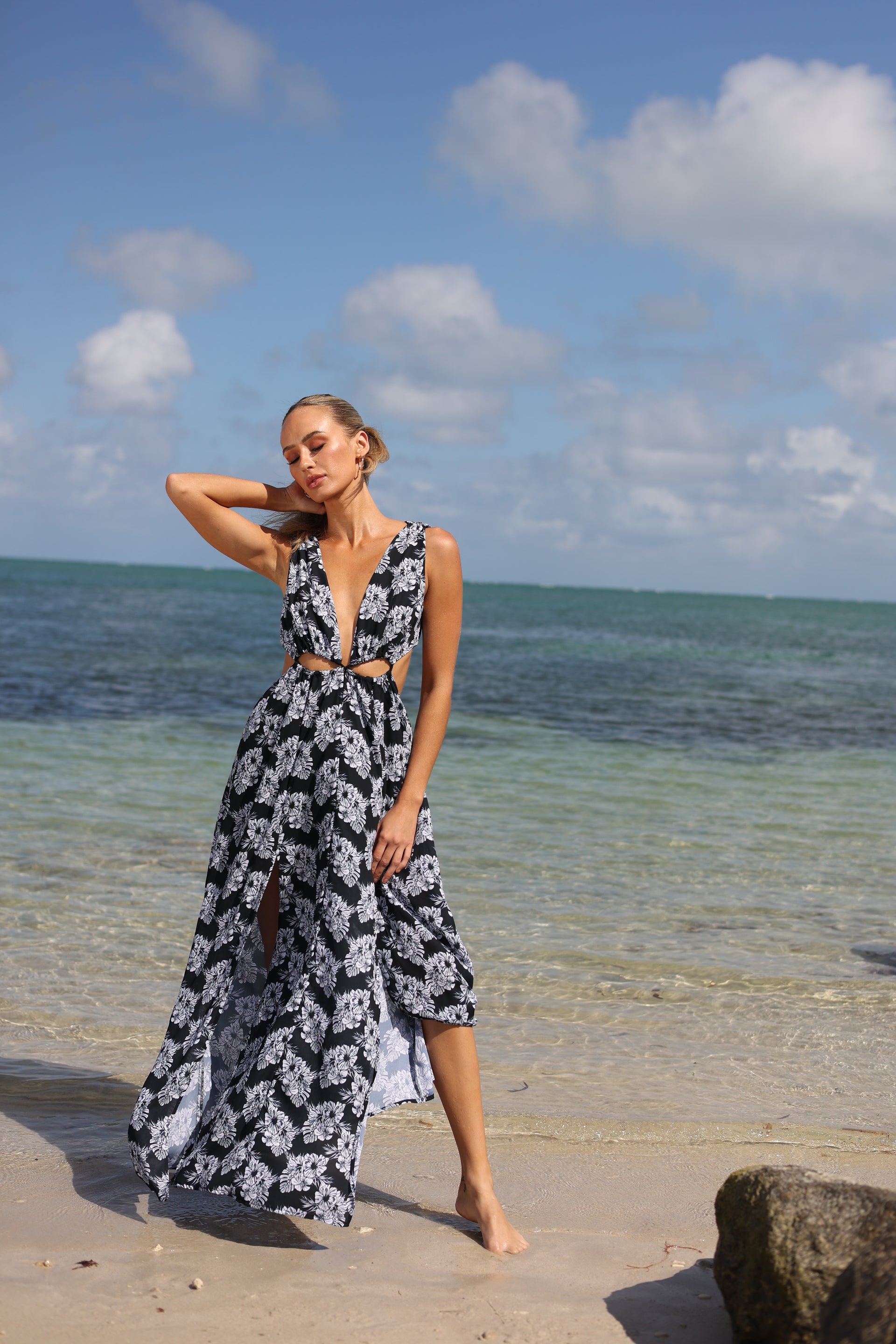 Capri Dress Loft Maxi Dress CAPRI CHIFFON DRESS  Salty Weekend