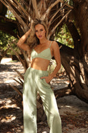 FIJI SAGE GREEN SEERSUCKER LONG PANTS apparel bottom Fiji Collection women womens-pants-seersucker-sage-fiji-salty-weekend-us-3 SaltyWeekendUS