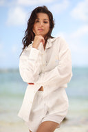 MYKONOS WHITE SEERSUCKER SHORTS apparel bottom Mykonos Collection women womens-shorts-seersucker-white-mykonos-salty-weekend-us-5 SaltyWeekendUS